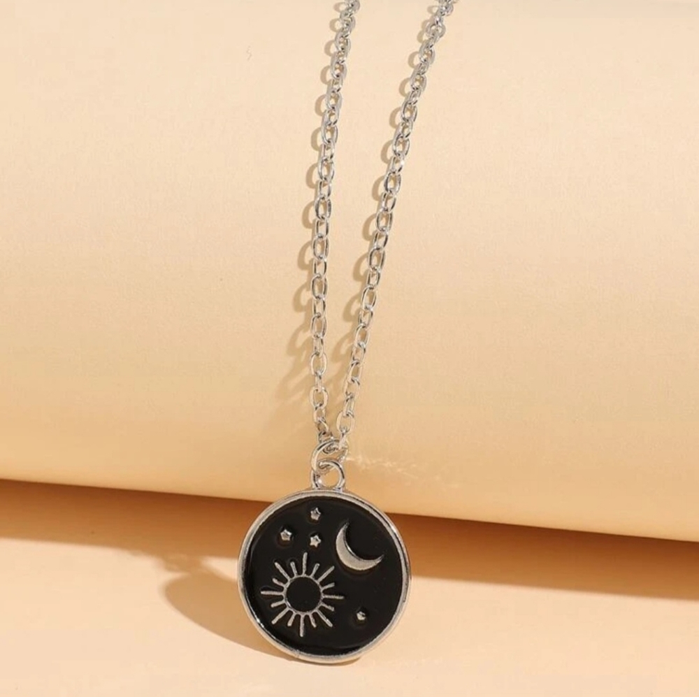 Sun/Moon Medallion Necklace
